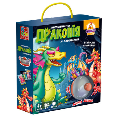 Vladi Toys Crazy Koko Драконія - настільна гра зі дзвоником (VT8010-12) Vladi Toys Crazy Koko Драконія - настільна гра зі дзвоником (VT8010-12)
