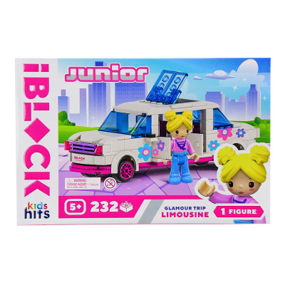 Kids Hits Iblock Junior Лимузин - конструктор 232 детали (KH08/002/2) Kids Hits Iblock Junior Лимузин - конструктор 232 детали (KH08/002/2)