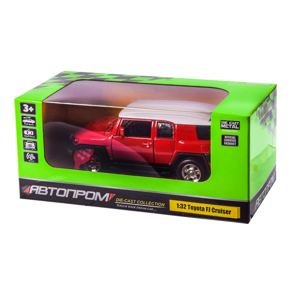 Автопром Toyota FJ Cruiser 1:32 - металева автомодель в асортименті (68304)