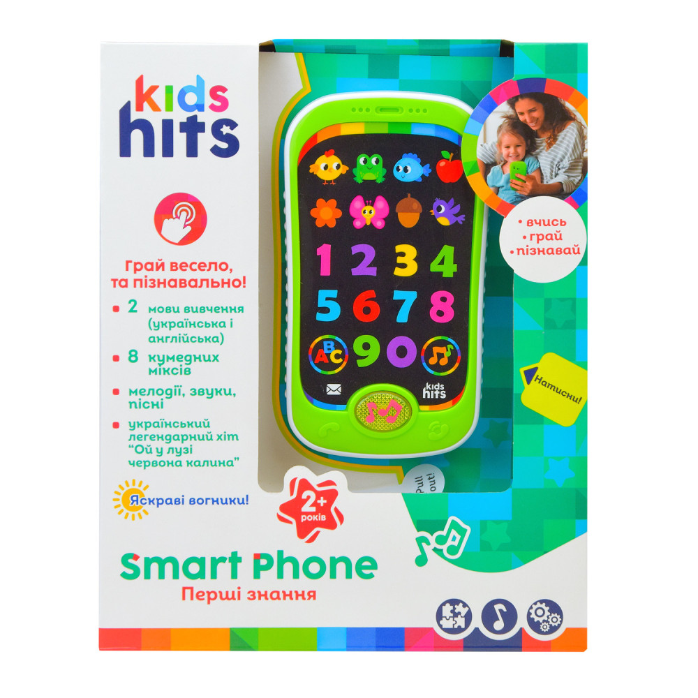 Kids Hits Smart Phone Первые знания - музыкальный телефон в ассортименте (KH03/002) Kids Hits Smart Phone Первые знания - музыкальный телефон в ассортименте (KH03/002)