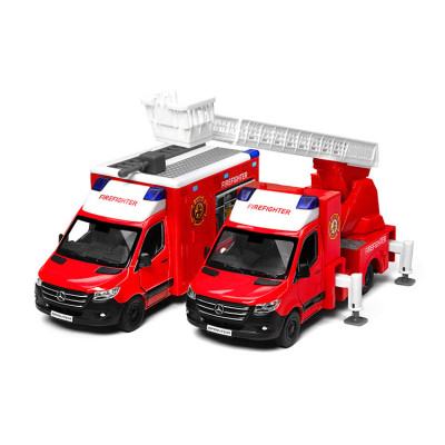 Kinsmart Mercedes-Benz Sprinter Firefighter 1:48 - металева модель пожежної машини (KT5478W)