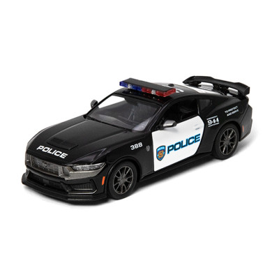 Kinsmart Ford Mustang Dark Horse Police 1:38 - металлическая полицейская автомодель (KT5455WP)