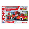 Kids Hits Iblock Build & Create Firefighting Ladder Truck - конструктор пожарной машины 121 деталь (KH43/001/1)