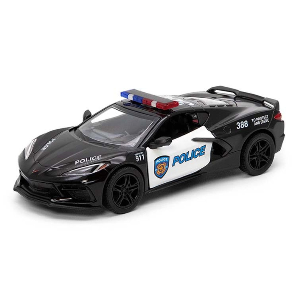 Kinsmart Chevrolet Corvette 2021 Police - металева машинка 1:36 (KT5432WP)