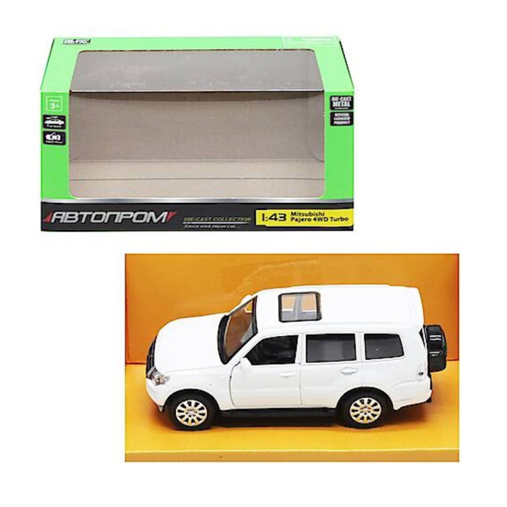 Автопром Mitsubishi Pajero 4WD Turbo - металева машинка 1:43 в асортименті (4340)
