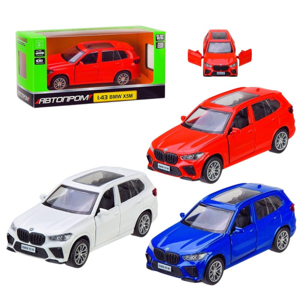 Автопром BMW X5M - металлическая машинка 1:43 в ассортименте (4370)