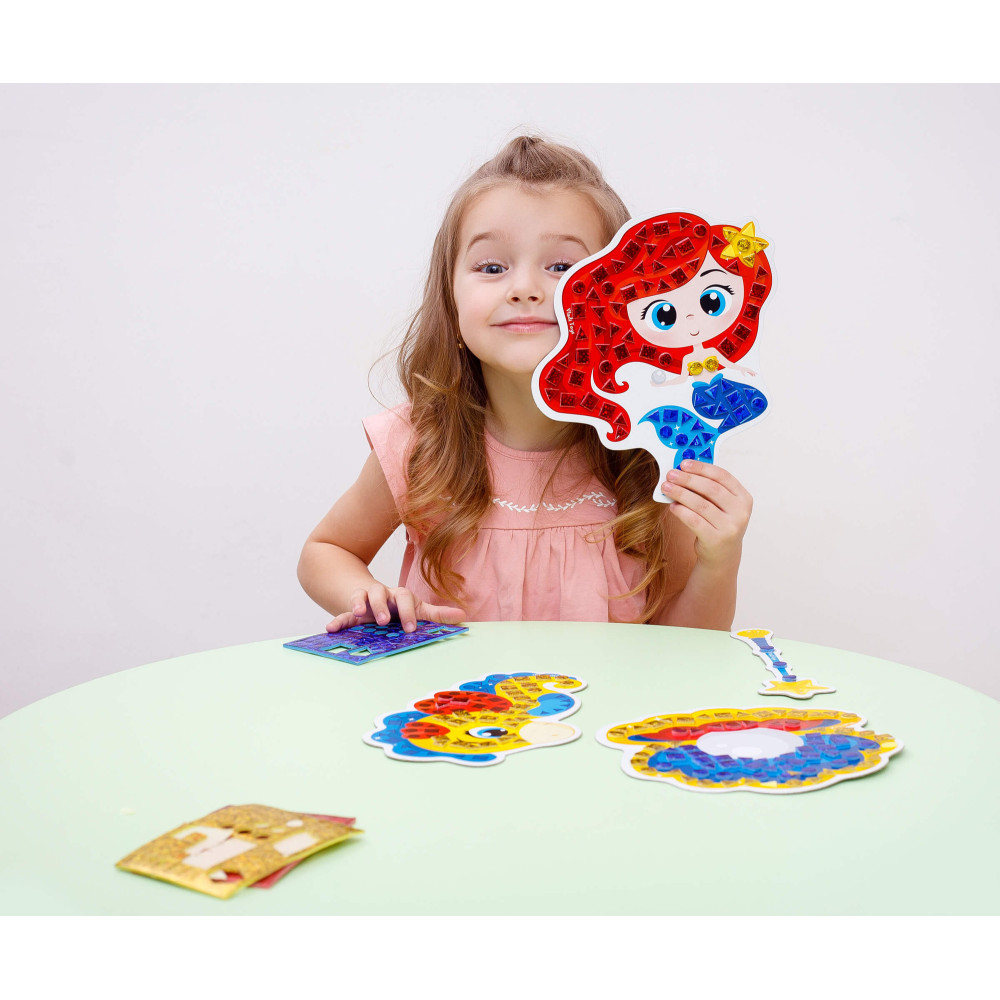 Vladi Toys Блискуча мозаїка Русалонька - набір для творчості (VT4511-06)