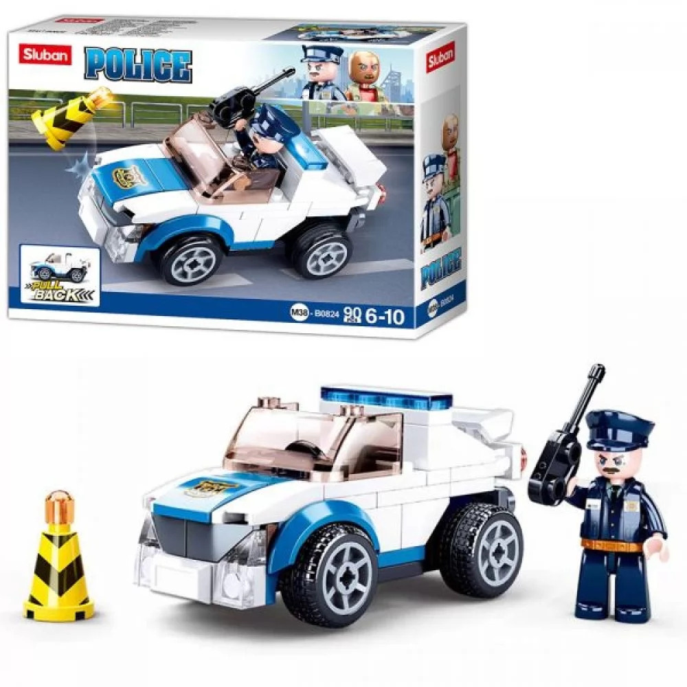 Sluban Police Джип - конструктор 90 деталей (M38-B0824)