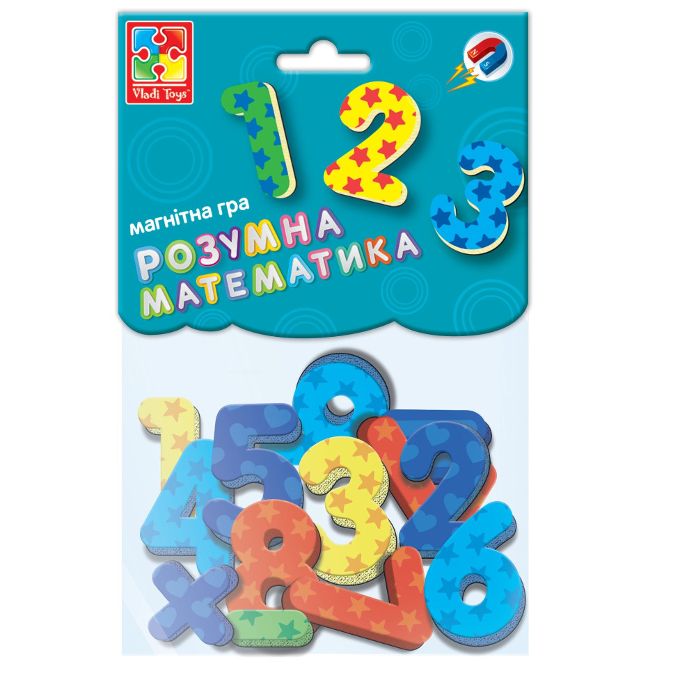 Vladi Toys Умная математика - магнитная игра с цифрами и фигурами (VT5900-01)