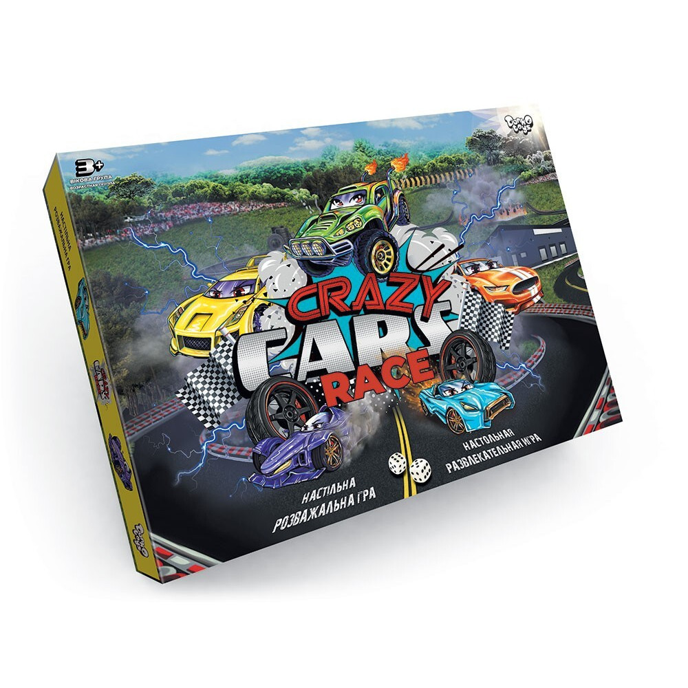 Danko Toys Crazy Cars Race - настільна гра-перегони (DTG94R)