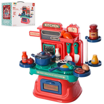Mini Delicious Kitchen - ігрова мінікухня з плитою, посудом і продуктами, 27 предметів (8056)
