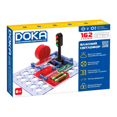 DOKA Власний світлофор - електронний конструктор, 162 схеми (D70714)