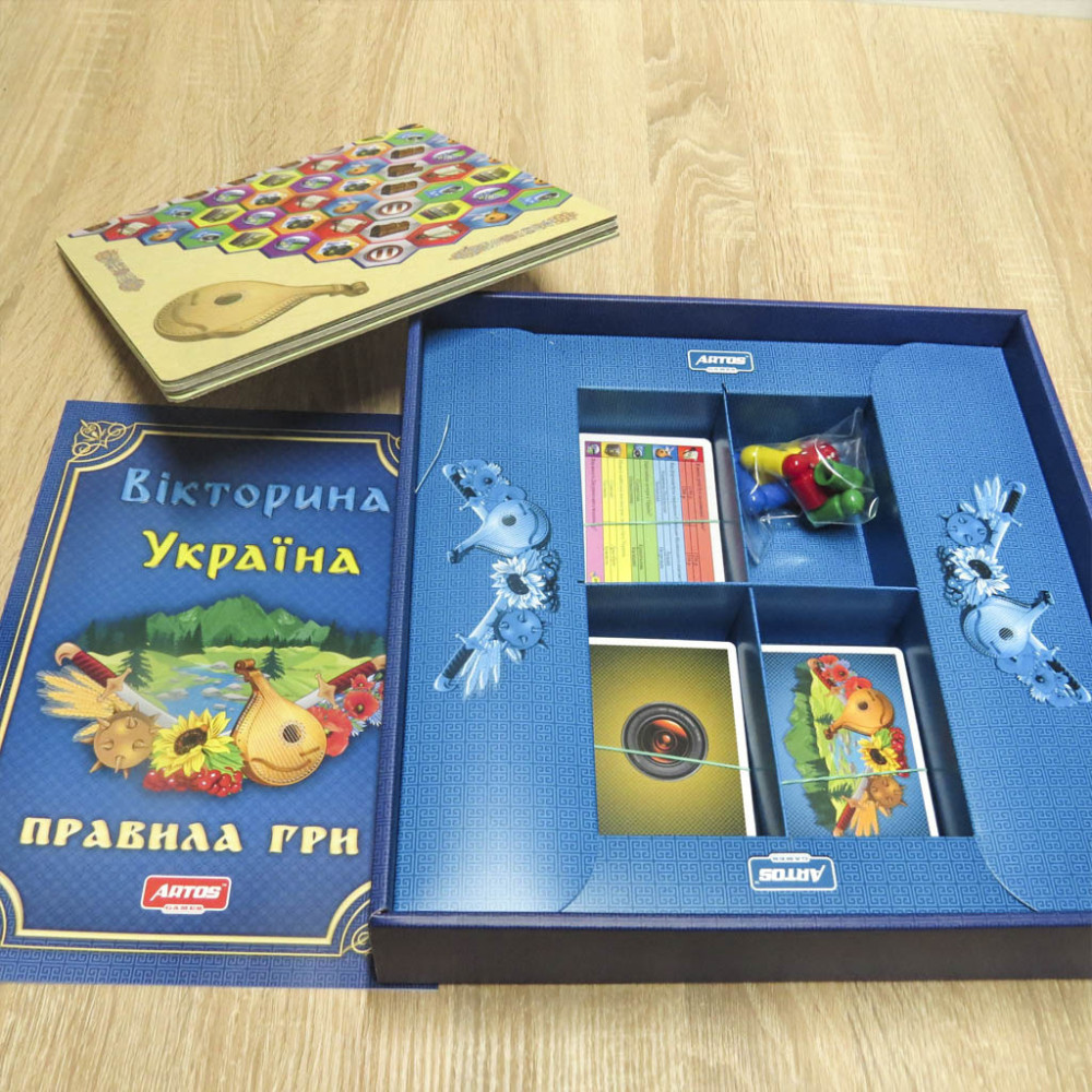 Artos Games Вікторина Україна - настільна гра про історію, культуру та географію (20994) Artos Games Вікторина Україна - настільна гра про історію, культуру та географію (20994)