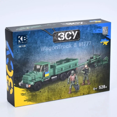 Limo Toy WagonTruck и M777 - конструктор военной машины с гаубицей, 528 деталей (KB 1138) Limo Toy WagonTruck и M777 - конструктор военной машины с гаубицей, 528 деталей (KB 1138)