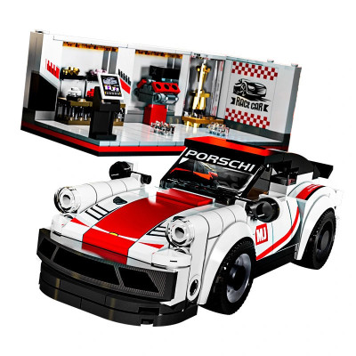 MJI Racing Porsche - конструктор спорткара з паркомісцем, 526 деталей (13080)