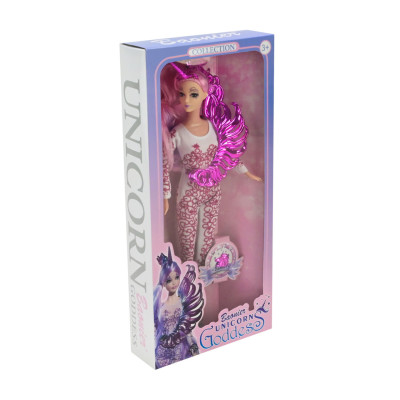 Кукла Unicorn Goddess - девушка-единорог с подвижными руками и ногами (JJ8857)