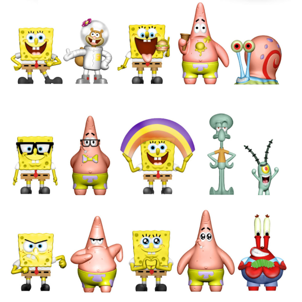 SpongeBob SquarePants 3D Mini Figures - коллекционная фигурка-сюрприз (SB3D-2025)