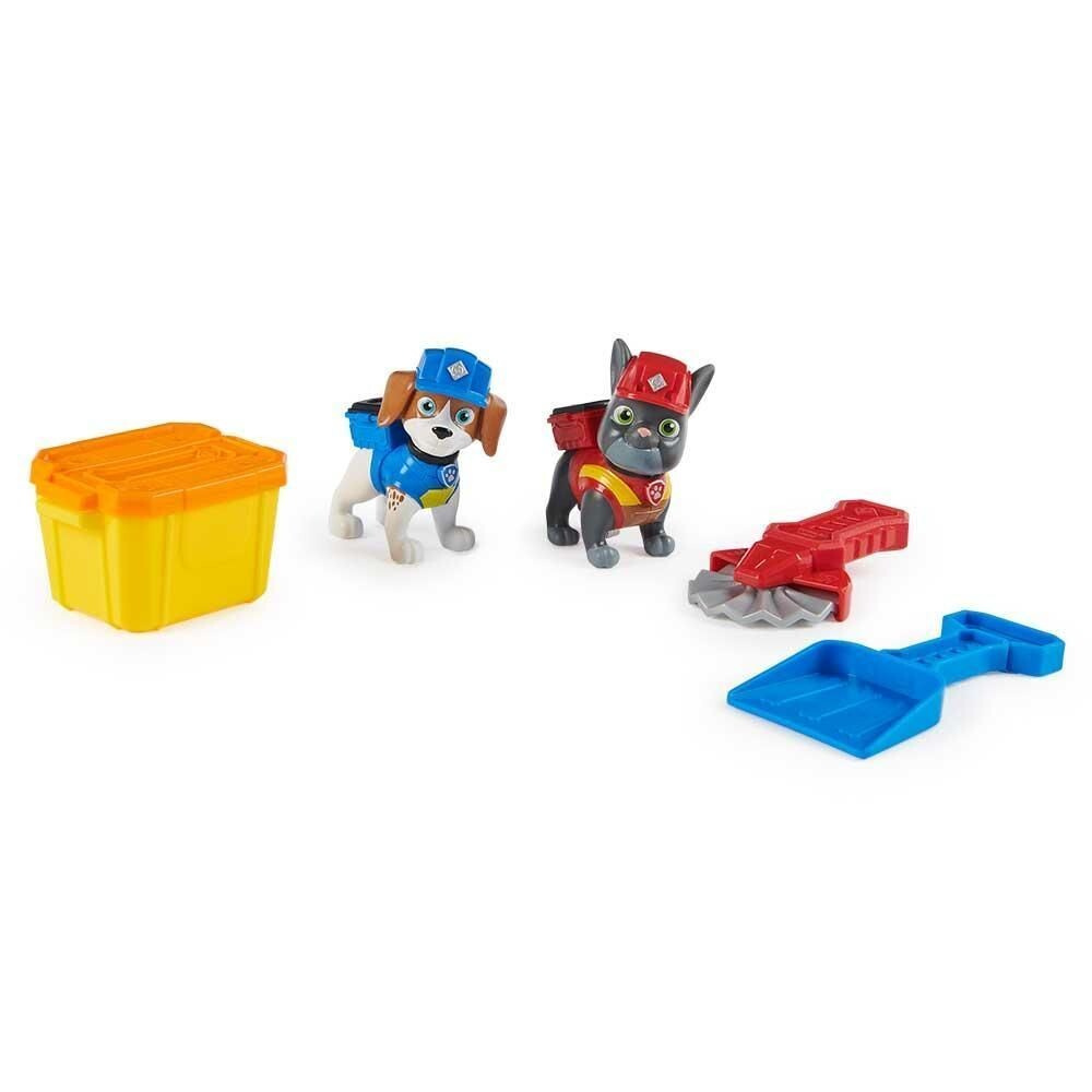 Paw Patrol Rubble & Crew Wheeler и Charger - игровой набор с кинетическим песком (6066685)