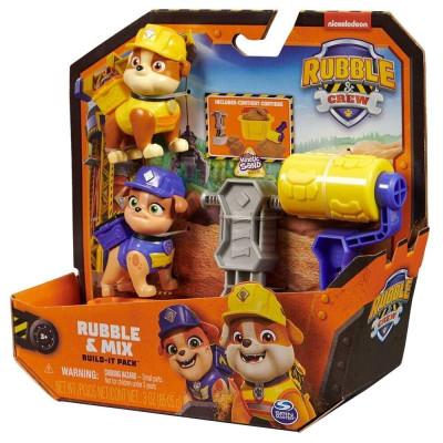 Paw Patrol Rubble & Crew Rubble и Mix - игровой набор с кинетическим песком (6066686)