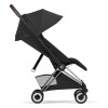 Cybex Coya 2026 Style Collection - ультракомпактний прогулянковий візок преміум для подорожей (від народження до 4 років / до 22 кг) • Sepia Black / Chrome