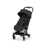 Cybex Coya 2026 Style Collection - ультракомпактний прогулянковий візок преміум для подорожей (від народження до 4 років / до 22 кг) • Sepia Black / Rosegold