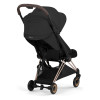 Cybex Coya 2026 Style Collection - ультракомпактний прогулянковий візок преміум для подорожей (від народження до 4 років / до 22 кг) • Sepia Black / Rosegold