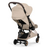 Cybex Coya 2026 Style Collection - ультракомпактний прогулянковий візок преміум для подорожей (від народження до 4 років / до 22 кг) • Cozy Beige / Rosegold