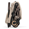 Cybex Coya 2026 Style Collection - ультракомпактний прогулянковий візок преміум для подорожей (від народження до 4 років / до 22 кг) • Cozy Beige / Rosegold