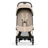 Cybex Coya 2026 Style Collection - ультракомпактний прогулянковий візок преміум для подорожей (від народження до 4 років / до 22 кг) • Cozy Beige / Rosegold