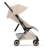 Cybex Coya 2026 Style Collection - ультракомпактний прогулянковий візок преміум для подорожей (від народження до 4 років / до 22 кг) • Cozy Beige / Rosegold