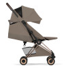 Cybex Coya 2026 Style Collection - ультракомпактний прогулянковий візок преміум для подорожей (від народження до 4 років / до 22 кг) • Coconut Brown / Rosegold