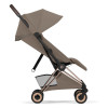 Cybex Coya 2026 Style Collection - ультракомпактний прогулянковий візок преміум для подорожей (від народження до 4 років / до 22 кг) • Coconut Brown / Rosegold