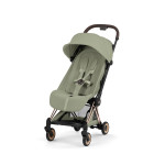 Cybex Coya 2026 Style Collection - ультракомпактний прогулянковий візок преміум для подорожей (від народження до 4 років / до 22 кг) • Sage Green / Rosegold