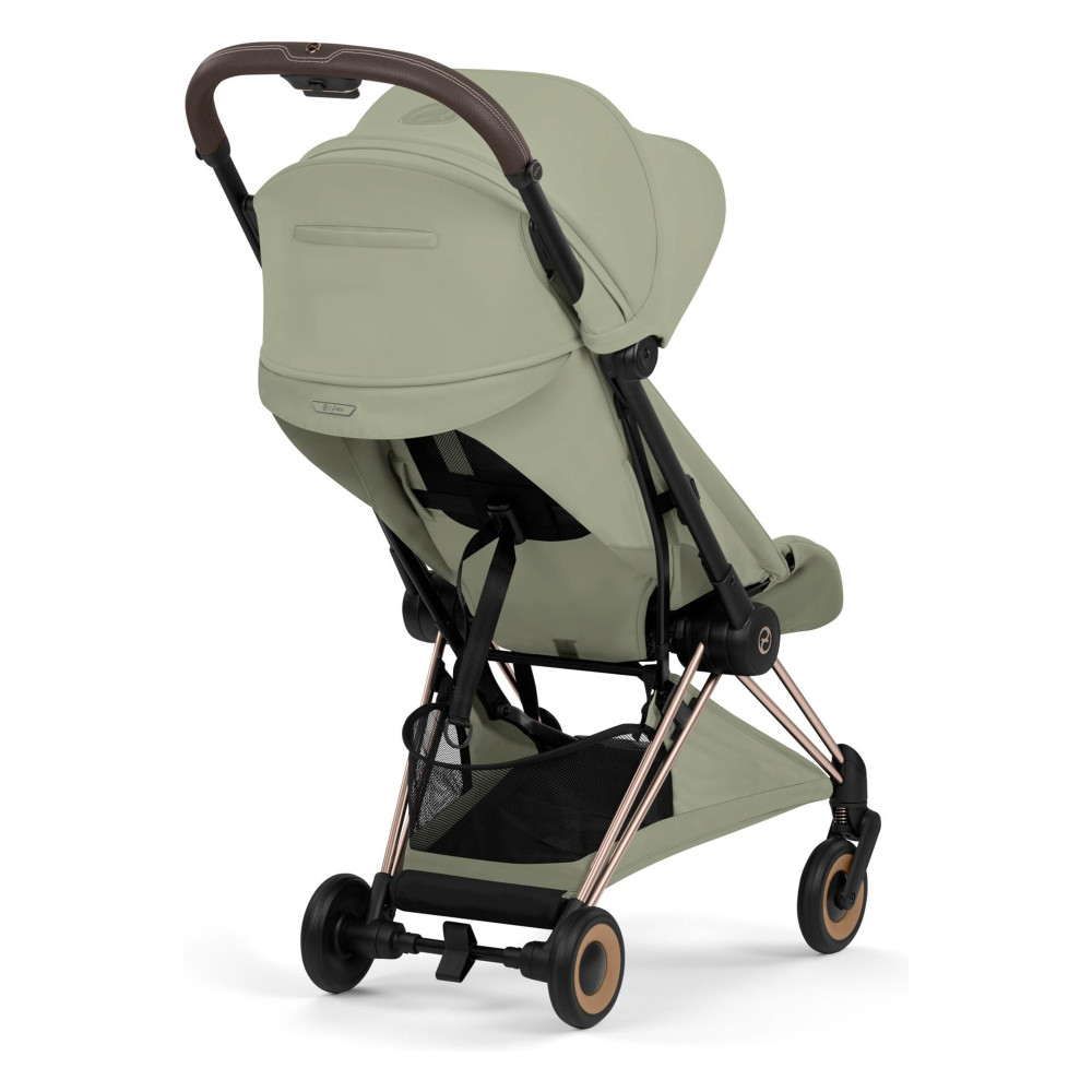 Cybex Coya 2026 Style Collection - ультракомпактний прогулянковий візок преміум для подорожей (від народження до 4 років / до 22 кг) • Sage Green / Rosegold