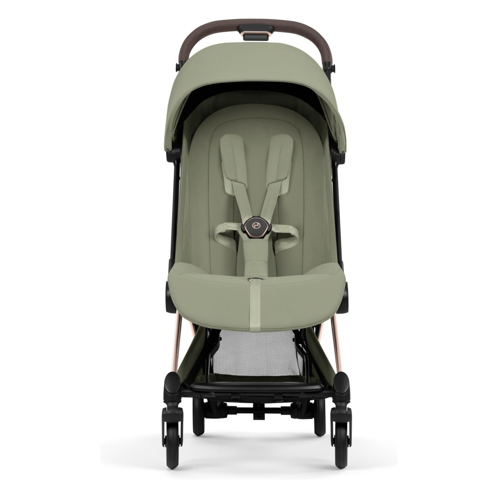 Cybex Coya 2026 Style Collection - ультракомпактний прогулянковий візок преміум для подорожей (від народження до 4 років / до 22 кг) • Sage Green / Rosegold