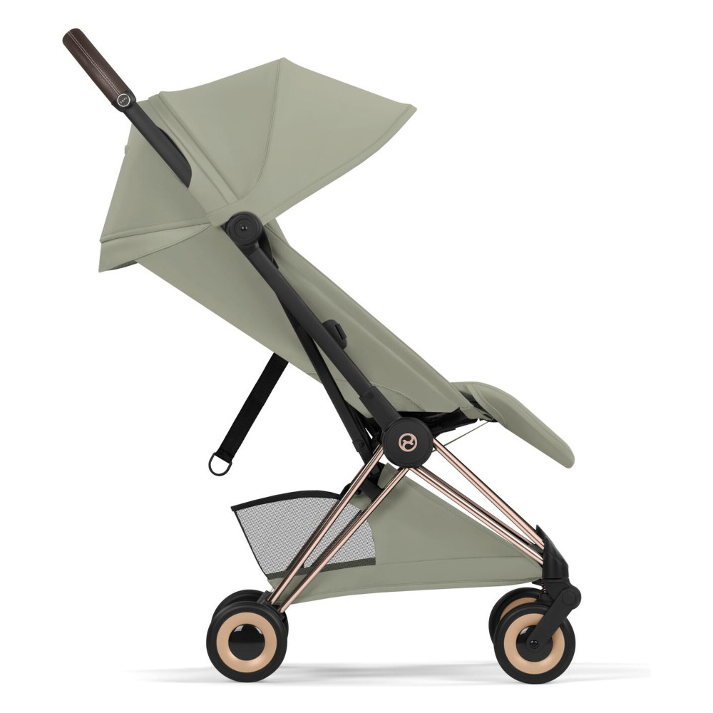 Cybex Coya 2026 Style Collection - ультракомпактний прогулянковий візок преміум для подорожей (від народження до 4 років / до 22 кг) • Sage Green / Rosegold