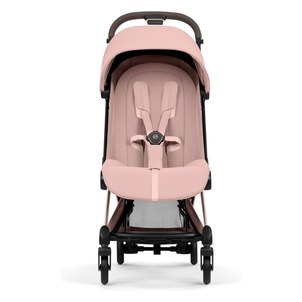 Cybex Coya 2026 Style Collection - ультракомпактний прогулянковий візок преміум для подорожей (від народження до 4 років / до 22 кг) • Peach Pink / Rosegold