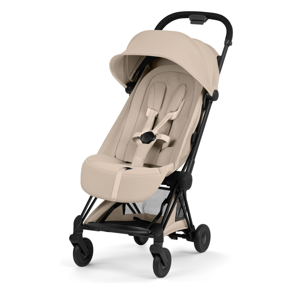 Cybex Coya 2026 Style Collection - ультракомпактний прогулянковий візок преміум для подорожей (від народження до 4 років / до 22 кг) • Cozy Beige / Matt Black