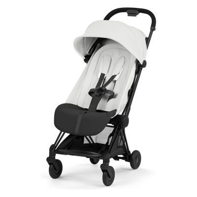 Cybex Coya 2026 Style Collection - ультракомпактний прогулянковий візок преміум для подорожей (від народження до 4 років / до 22 кг) • Off White / Matt Black