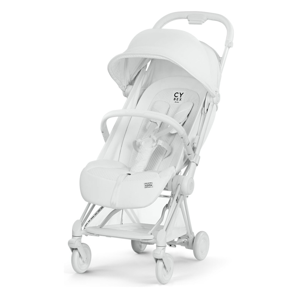Cybex Coya 2026 - ультракомпактний прогулянковий візок преміум для подорожей (від народження до 4 років / до 22 кг) • Urban Mobility White