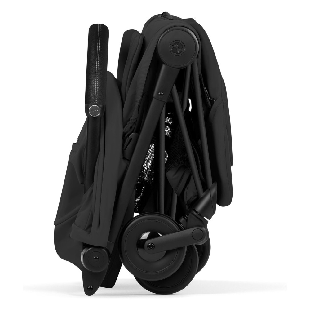 Cybex Coya 2026 Comfort Collection - ультракомпактний прогулянковий візок преміум для подорожей (від народження до 4 років / до 22 кг) • Sepia Black / Matt Black