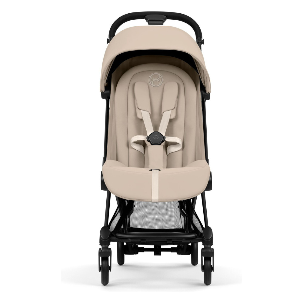 Cybex Coya 2026 Comfort Collection - ультракомпактний прогулянковий візок преміум для подорожей (від народження до 4 років / до 22 кг) • Cozy Beige / Matt Black