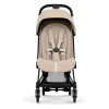 Cybex Coya 2026 Comfort Collection - ультракомпактний прогулянковий візок преміум для подорожей (від народження до 4 років / до 22 кг) • Cozy Beige / Matt Black
