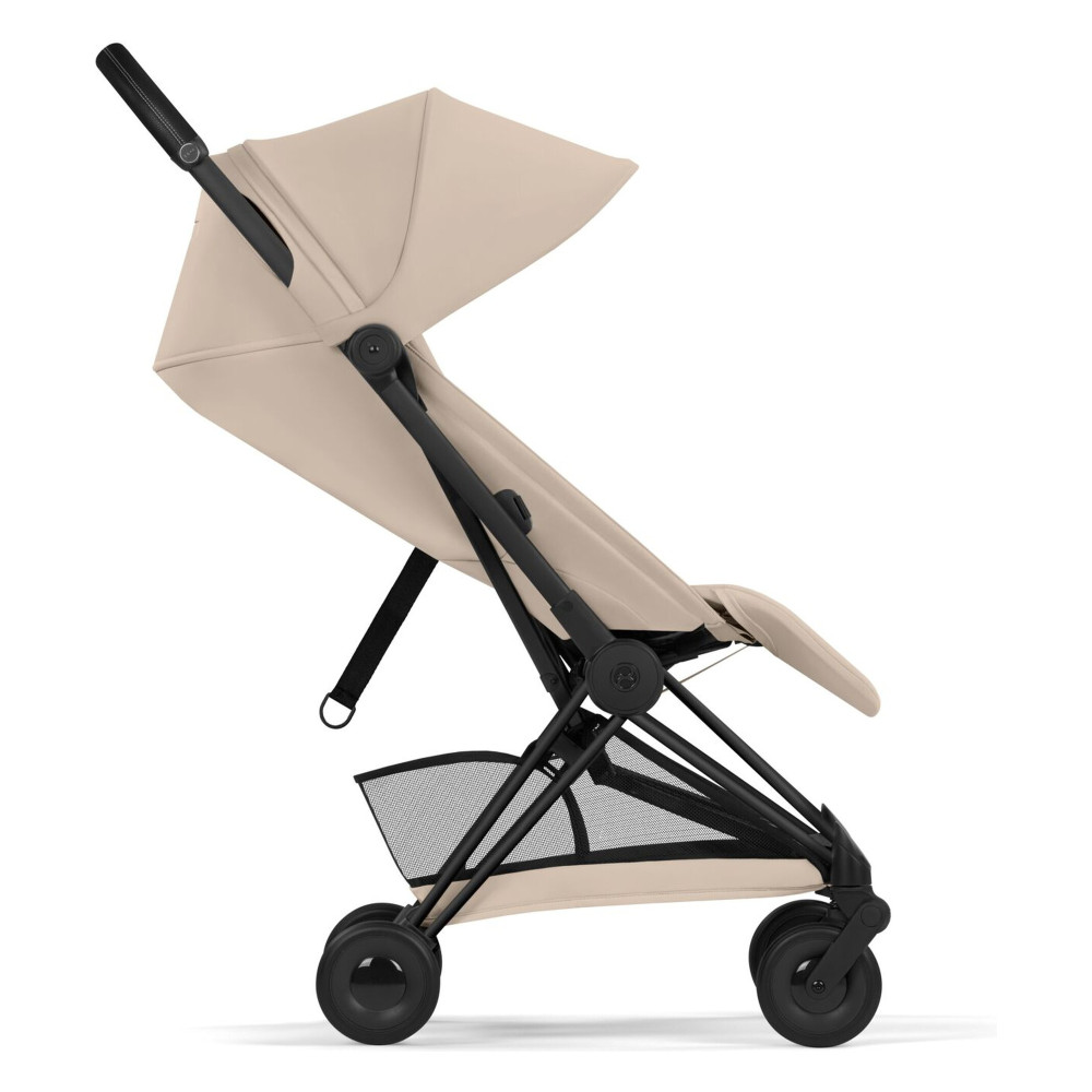 Cybex Coya 2026 Comfort Collection - ультракомпактний прогулянковий візок преміум для подорожей (від народження до 4 років / до 22 кг) • Cozy Beige / Matt Black