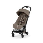 Cybex Coya 2026 Comfort Collection - ультракомпактний прогулянковий візок преміум для подорожей (від народження до 4 років / до 22 кг) • Coconut Brown / Matt Black