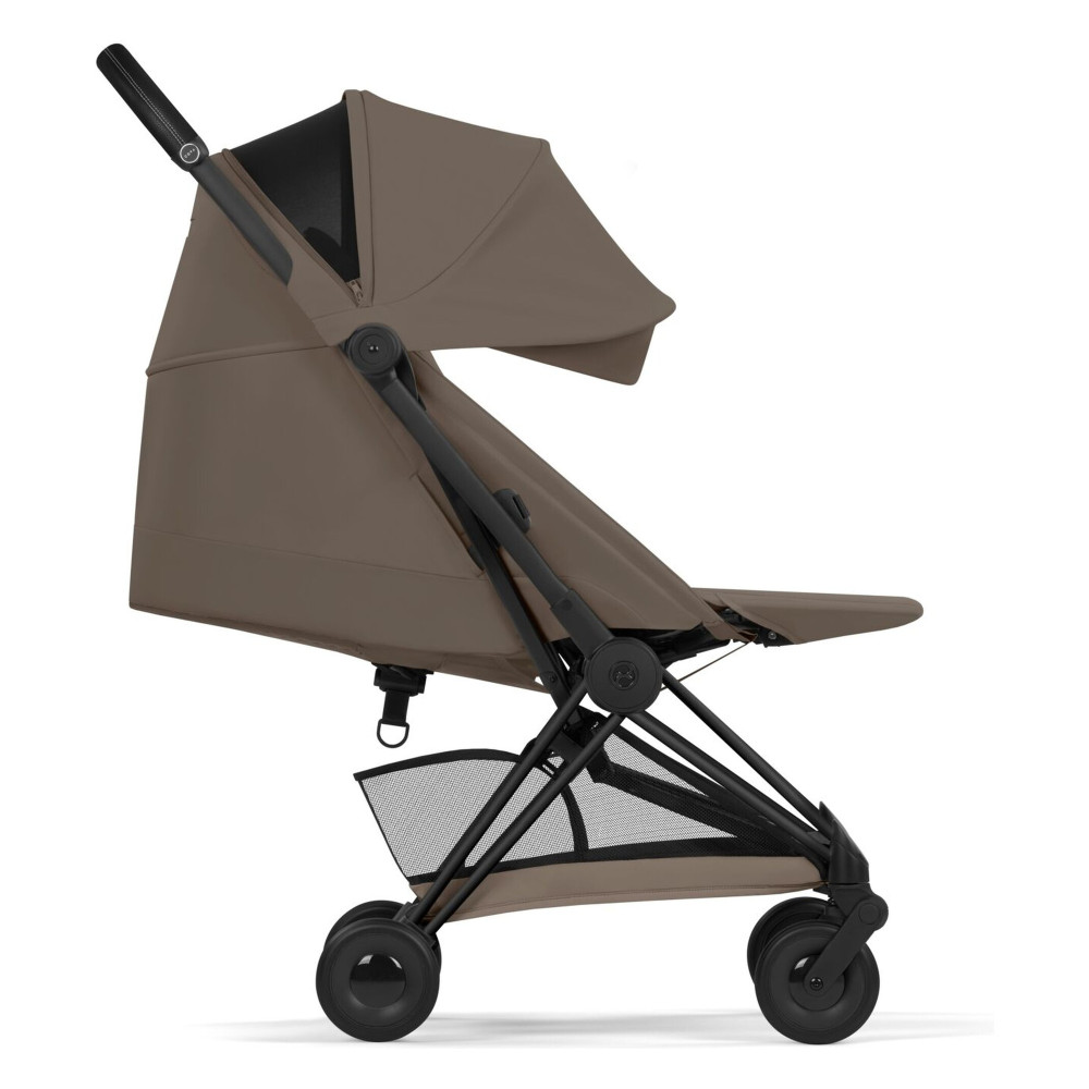 Cybex Coya 2026 Comfort Collection - ультракомпактний прогулянковий візок преміум для подорожей (від народження до 4 років / до 22 кг) • Coconut Brown / Matt Black