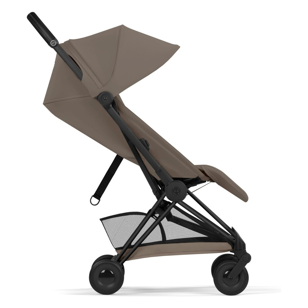Cybex Coya 2026 Comfort Collection - ультракомпактний прогулянковий візок преміум для подорожей (від народження до 4 років / до 22 кг) • Coconut Brown / Matt Black