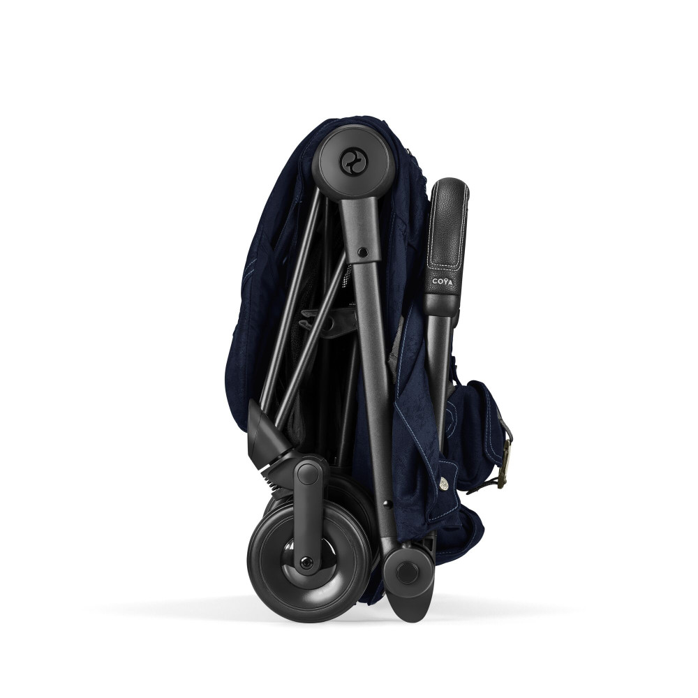 Cybex Coya - легка прогулянкова коляска для подорожей, ультракомпактний візок преміум (ручна поклажа), з колекції Rebellious Luxury • Denim Blue