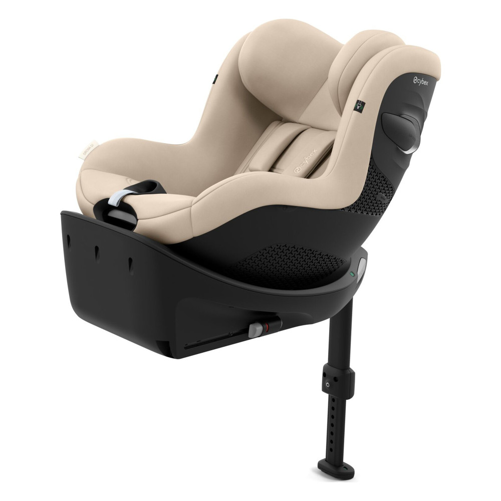Cybex Sirona Gi i-Size - поворотне дитяче автокрісло, кріплення ISOFIX (від 3 місяців до 4 років / 61 - 105 см) • Almond Beige Comfort
