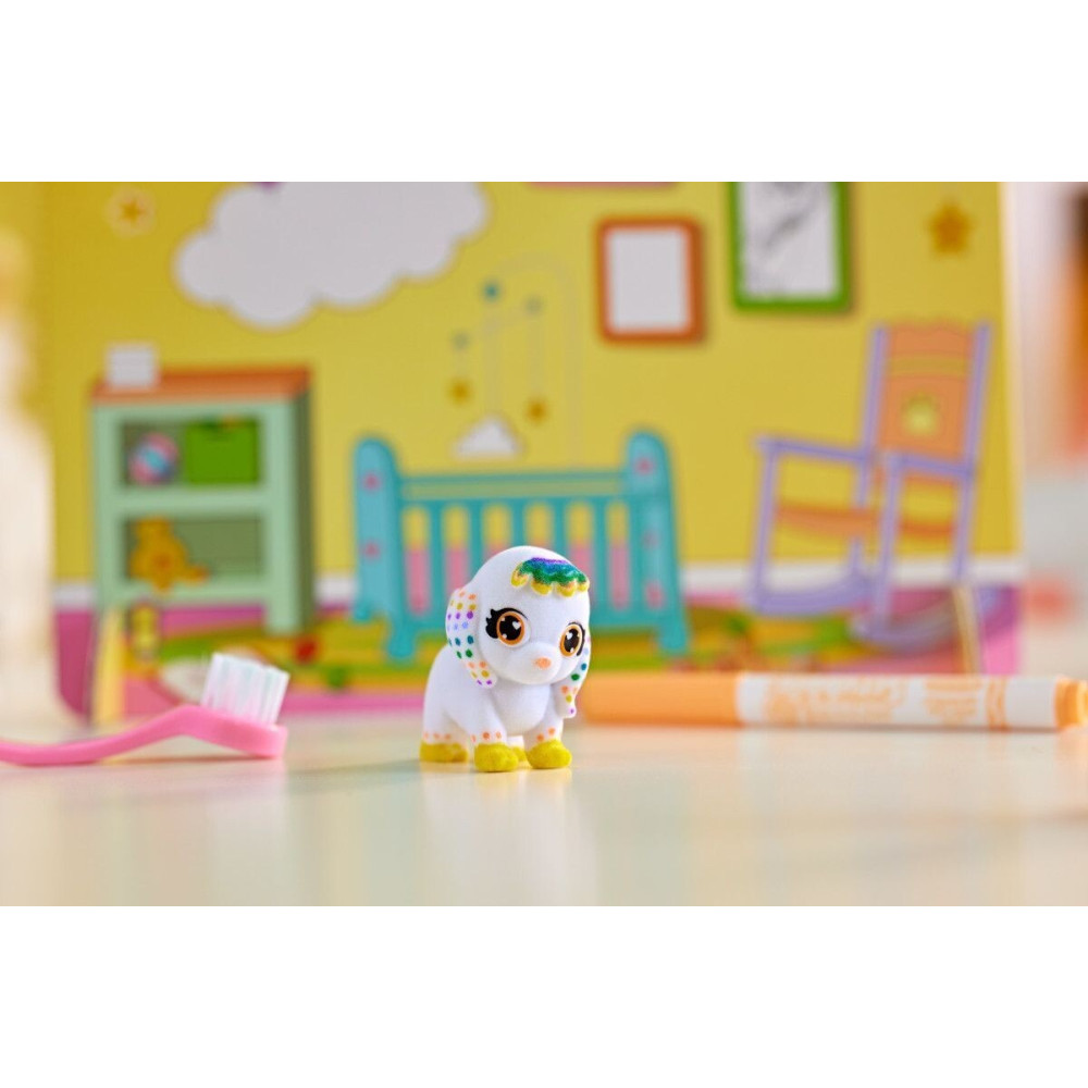 Crayola Washimals Домашні тваринки - набір для розфарбовування, 5 тваринок та 6 фломастерів (74-7516)